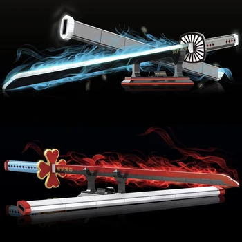 Ново Японско аниме Roronoa Модел на Меча Zoro градивните елементи на Симулация на cosplay, Катана Самурайски нож Оръжие Тухли, Играчки, Подаръци