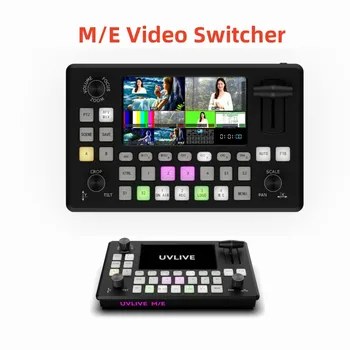 Смесител UVLIVE M/E Video Switcher 6-Канален Превключвател на живо Hot 4 * HDMI Входа За SPROLINK NEOLIVE R2 Plus